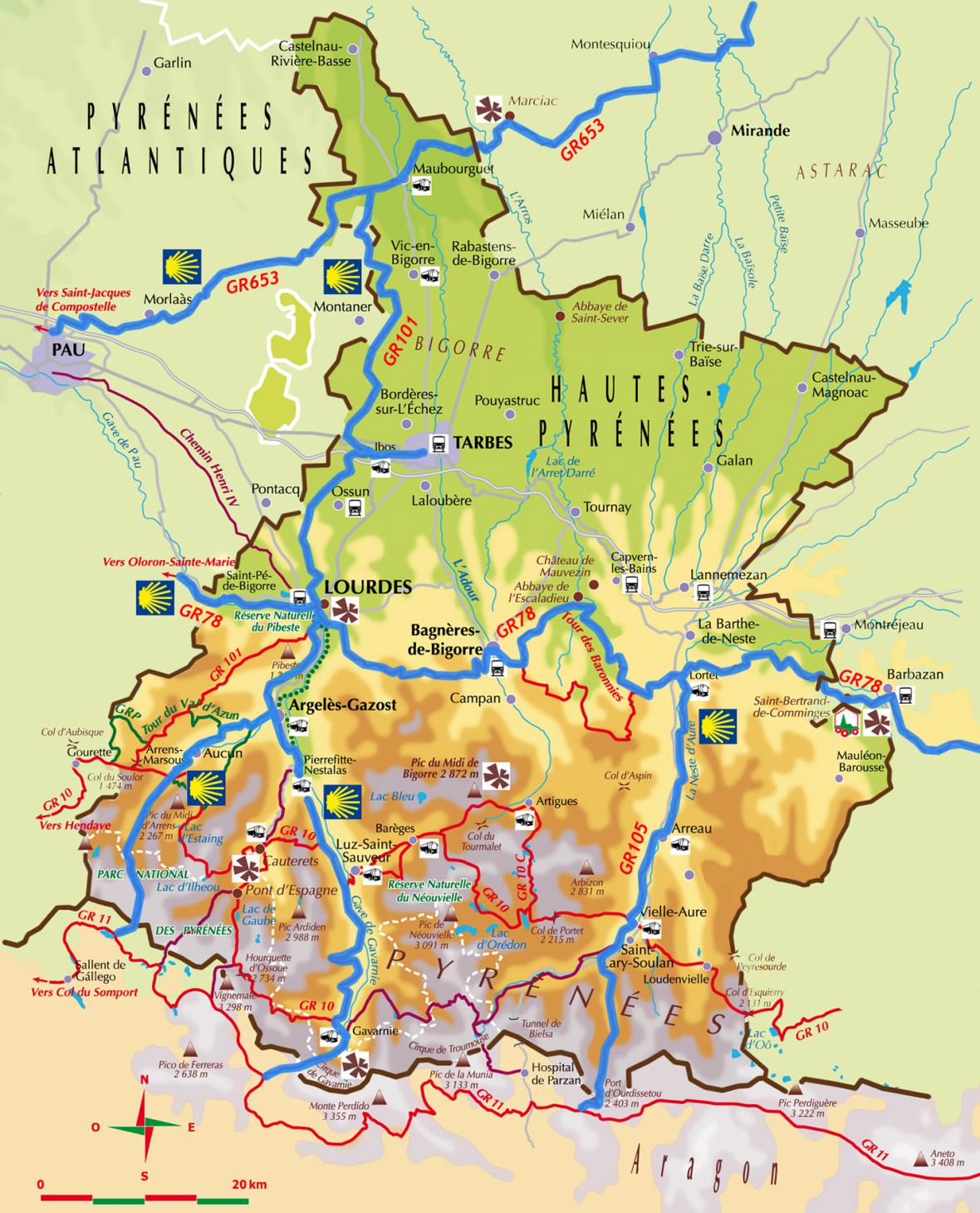 Les chemins de pèlerinage dans les Hautes-Pyrénées